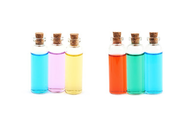 Composition of a few glass vials