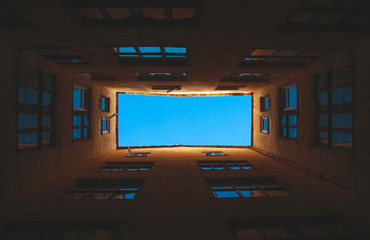Famous courtyards wells, old windows, Inner Yard