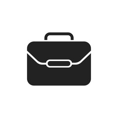 Suitcase vector icon. Luggage illustration in flat style.