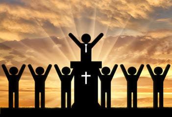 Icons of people preaching Christianity
