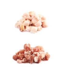 Pile of bacon cube bits