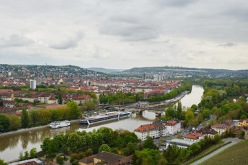 Ausblick von der Festung auf Würzburg