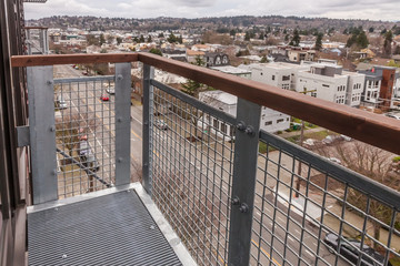 Tiny balcony overlooking ballard