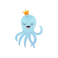 Adorable octopus character