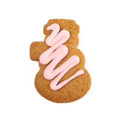 Figure shaped gingerbread isolated