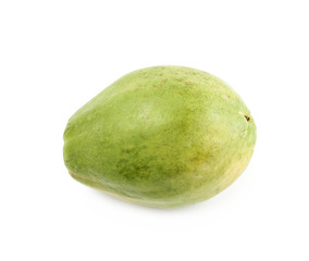 Ripe papaya fruit isolated