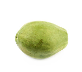 Ripe papaya fruit isolated