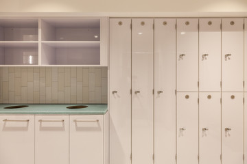 newly remodeled locker room lockers