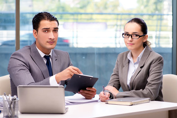 Businesspeople having discussion in the office