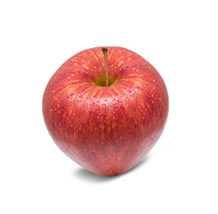 Red apple on white background