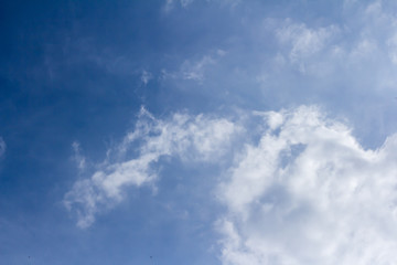 white cloud on blue sky