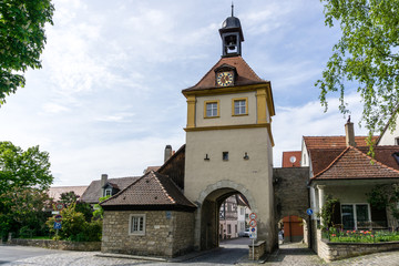 Obraz premium ochsenfurter tor sommerhausen