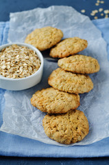 Oatmeal cookies with milk