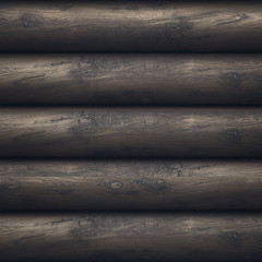 round wood planks
