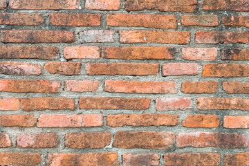 Orange Brick. wall background. wallpaper.