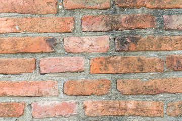 Orange Brick. wall background. wallpaper.