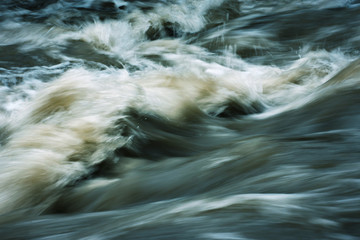 Abstract detail of a strong wild river