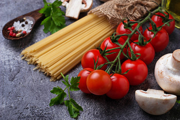 Selection of Italian food