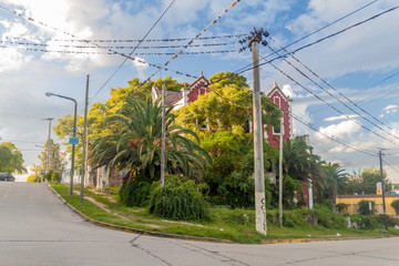  Street in a residential area in Alta Gracia town, Argentina