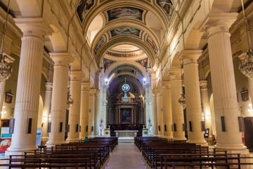  Interior of a cathedral in San Miguel de Tucuman city, Argentina