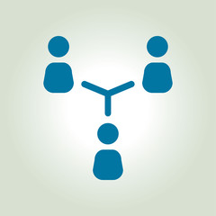 Communication concept. Social network single icon. Global technology. The network of social connections in the business.