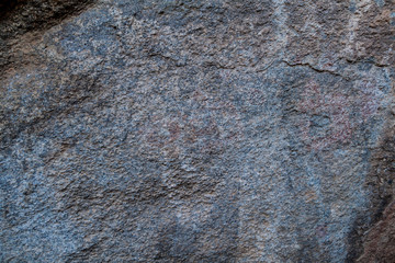 Rock paintings of an ancient sacred site near Cafayate, Argentina.