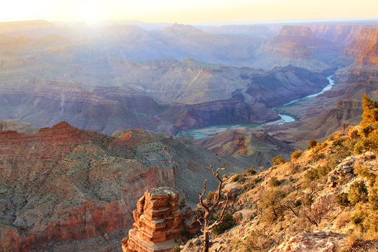 Grand Canyon At Sunset