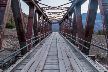 Old bridge in Tilcara village, Argentina