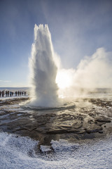 Strokkur geyser in Iceland