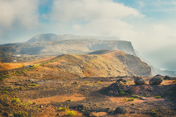 Impressive view from Mirador del Rio, Lanzarote, Canary islands