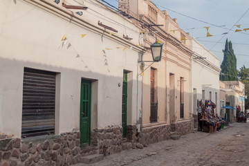  Cobbled street in Humahuaca village, Argentina