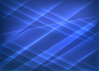 Obraz premium Blue glow geometric abstract background. Vector illustration.