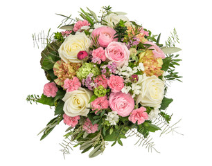 Spring flowers Rose ranunculus carnation flower bouquet