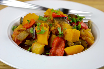 A bowl of freshly made ratatouille