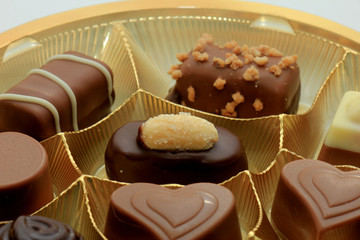 Various luxurious chocolates