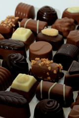 Different sorts of chocolates