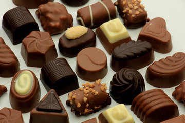 Different sorts of chocolates