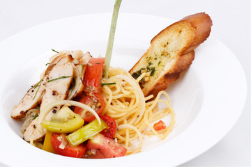Pasta with chicken