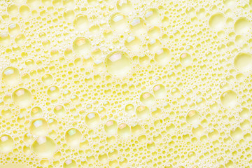 Bubble yellow foam texture.