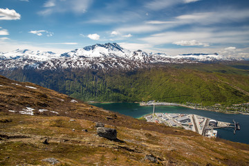 Fototapeta na wymiar Landscape in Narvik, Norway.