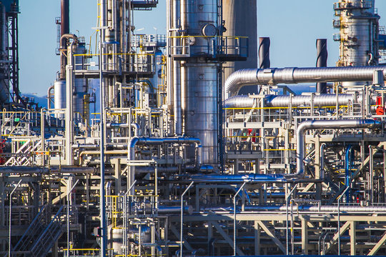 Oil refinery. Mongstad, Norway.