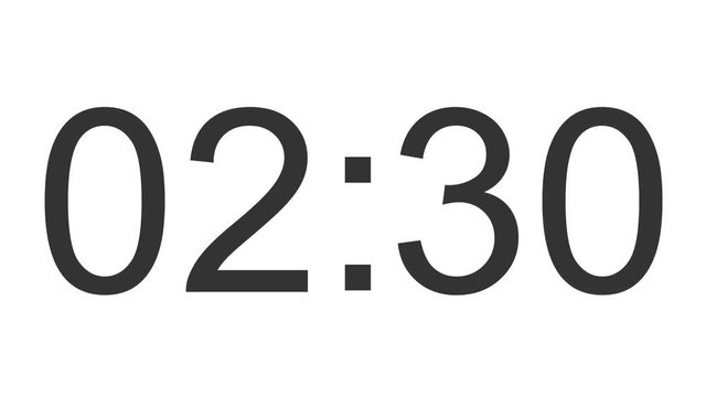 digital clock full 24h time-lapse