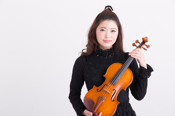 バイオリニスト・白バック