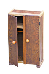 wooden Cabinet an open door