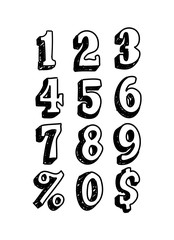 Hand Drawn Numbers