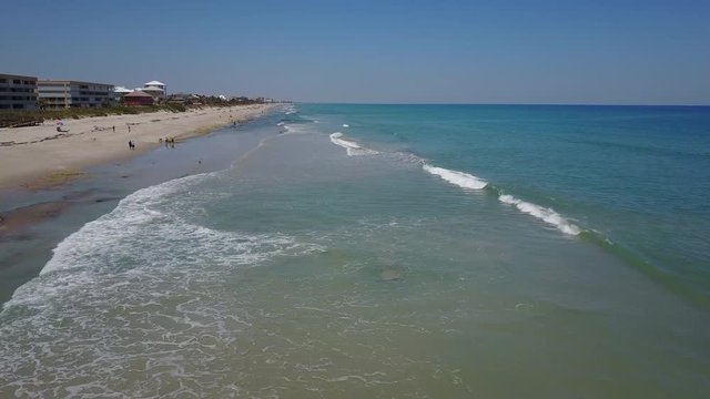 Florida's East Coast Surf at Low Tide