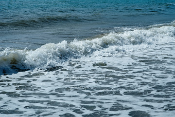 Breaking ocean wave abstract background