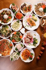 Various russian food	