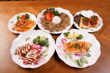 various Russian food	