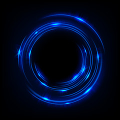 Rotating blue light shiny, Suitable for product advertising, product design, and other. Vector illustration
